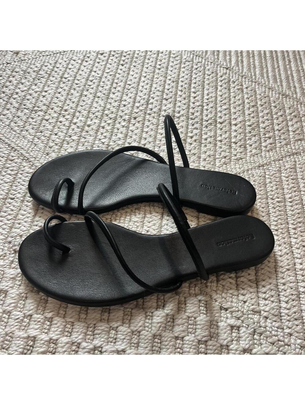 Reformation Ludo Toe Ring Strappy Flat Sandal - Picture 3 of 5
